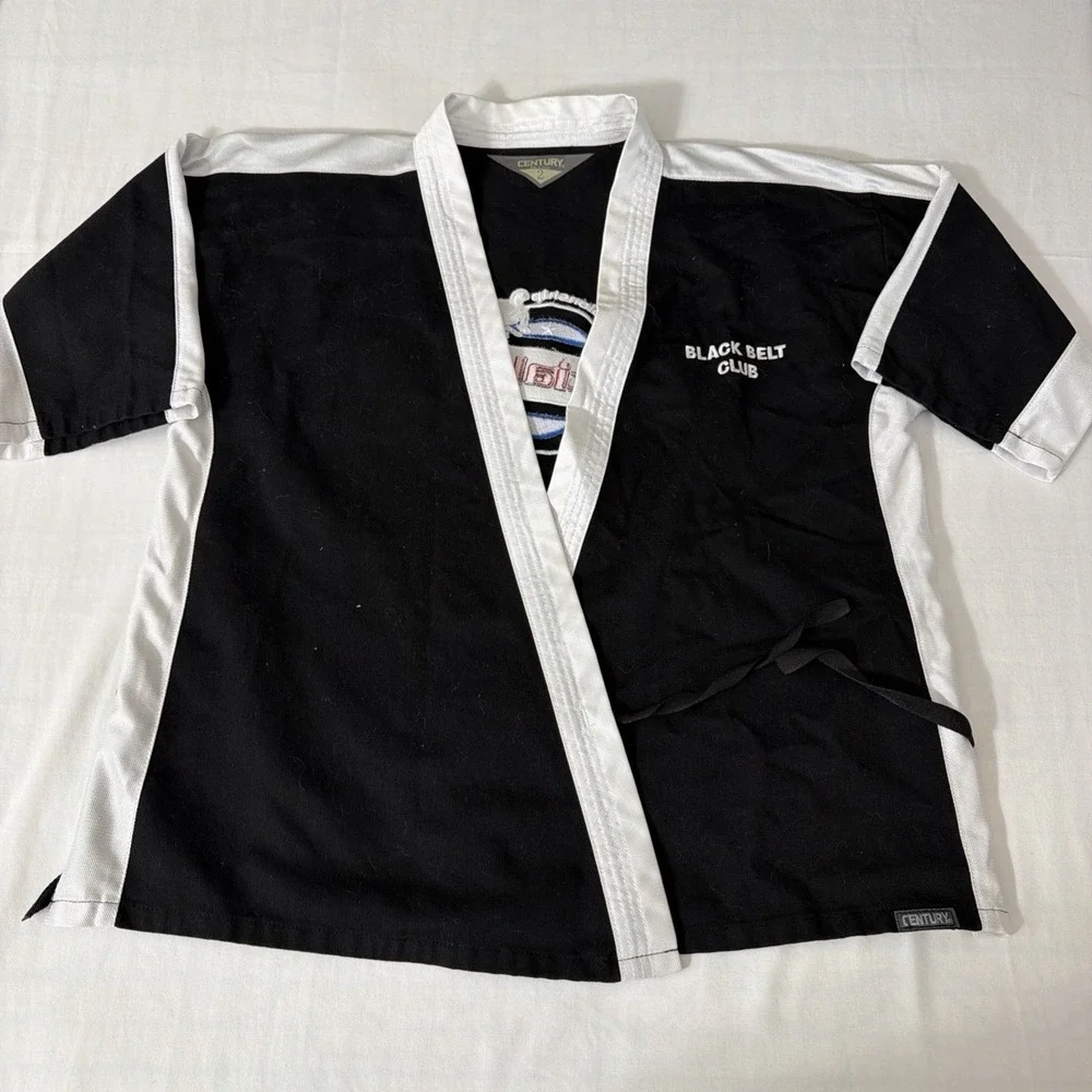 CMA Black Belt Club Kids Gi Century Size 2 (10-12) Color Black Championship Shir